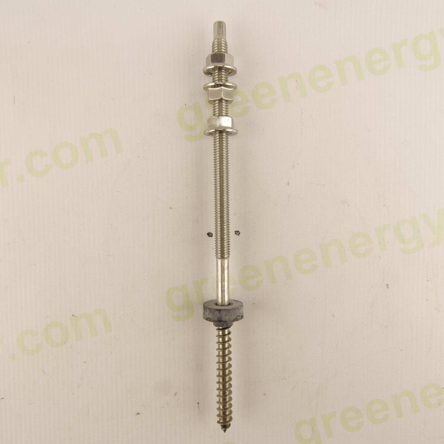 Enerpoint Double Thread Screw F10 L250 mm Stainless Steel 304 for Wood – PV Mounting Fastener | Made in Italy |
