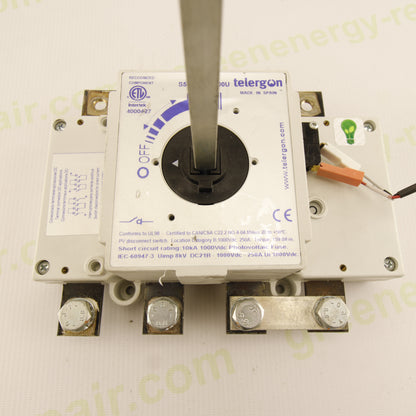 ABB Aurora Central Telergon S5-02504PR00U – DC Photovoltaic Disconnect Switch | 1000 Vdc | 250 A | 10 kA | Industrial Solar Inverter Isolator