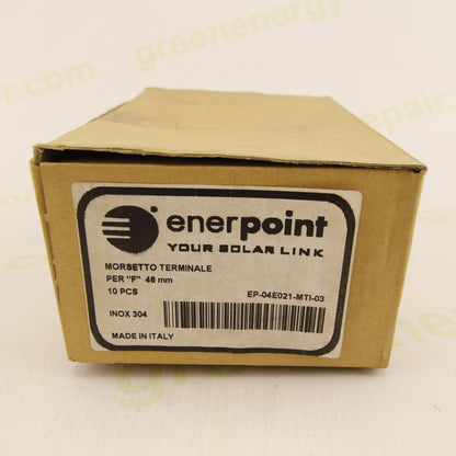 Enerpoint End Clamp F 46 mm for Photovoltaic Modules – AISI 304 Stainless Steel – Solar Panel Mounting Clamp – Box of 10 pcs