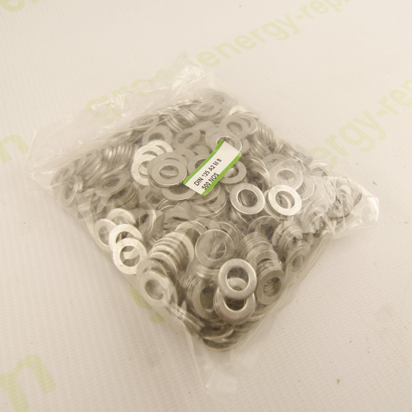 DIN 125 Flat Washers M8 – A2 Stainless Steel Washers – Box of 1500 pcs