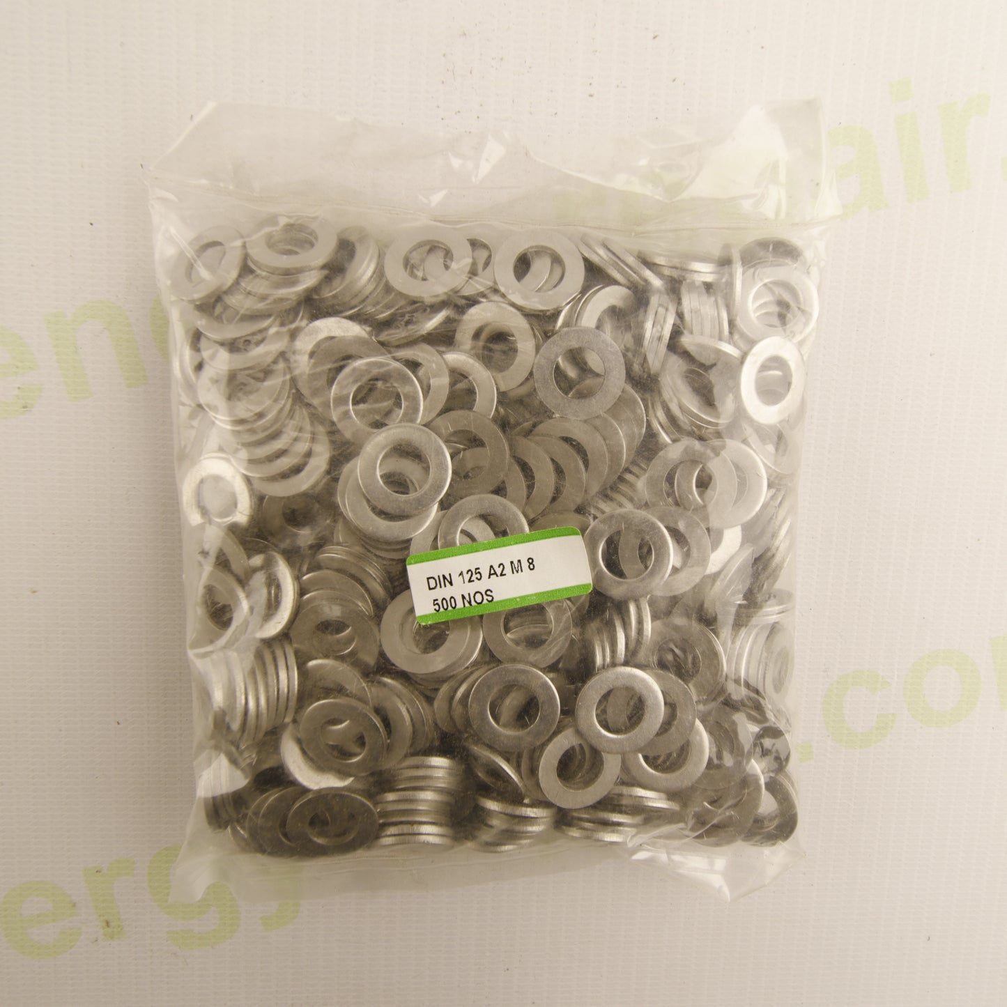 DIN 125 Flat Washers M8 – A2 Stainless Steel Washers – Box of 1500 pcs