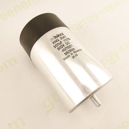Iskra KNG 2047 Electrolytic DC Capacitor 500µF 900V ±10% – Industrial Capacitor for Photovoltaic Inverters & Power Converters