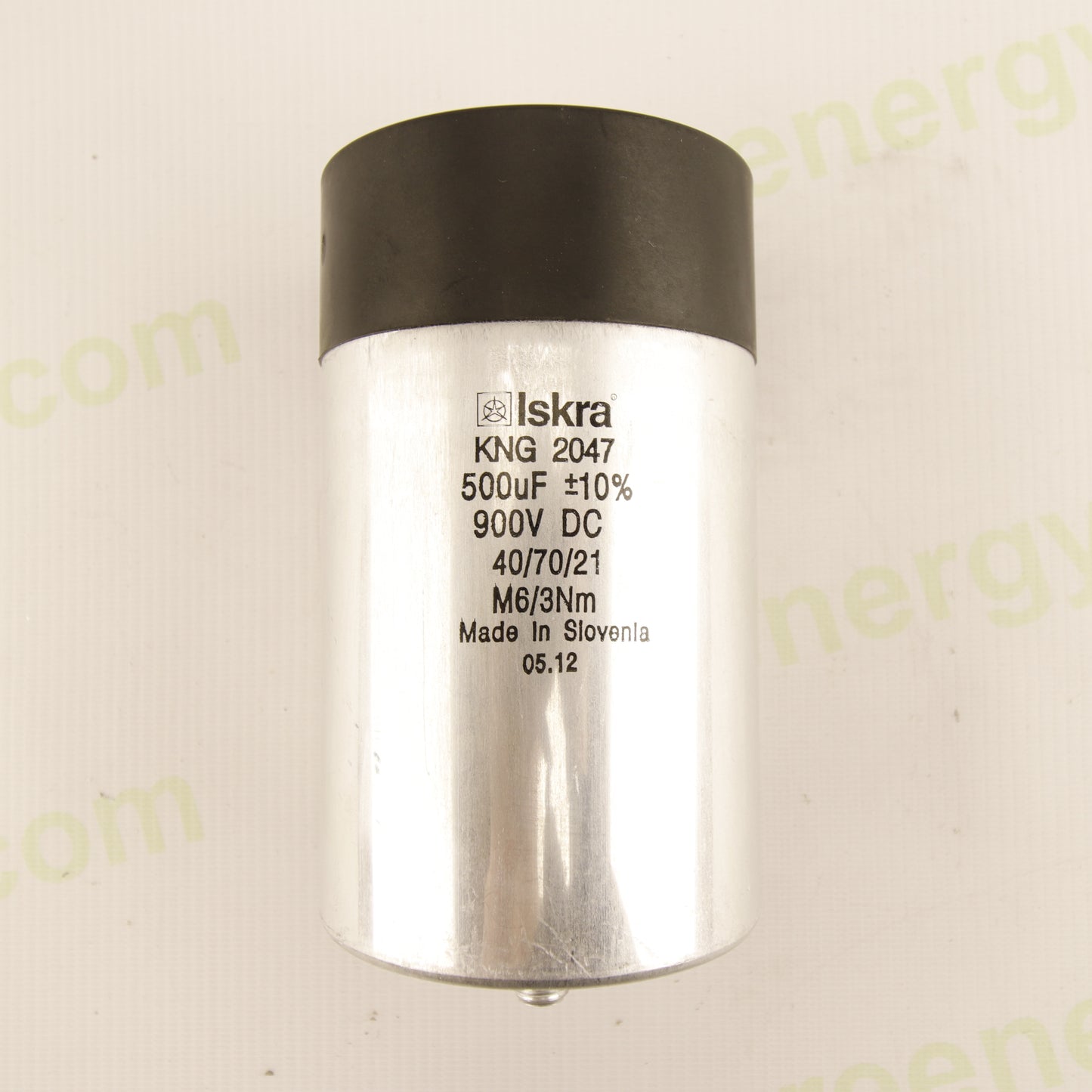 Iskra KNG 2047 Electrolytic DC Capacitor 500µF 900V ±10% – Industrial Capacitor for Photovoltaic Inverters & Power Converters