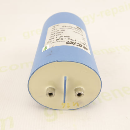 ICAR LNK-P3C-500-50 DC-Link Capacitor 500µF 500VDC ±10% – Industrial Capacitor for Photovoltaic Inverters & Power Converters