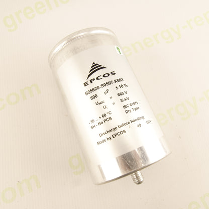 EPCOS B25620-S0507-K661 – 500 µF 660 V DC – Dry Type – IEC 61071