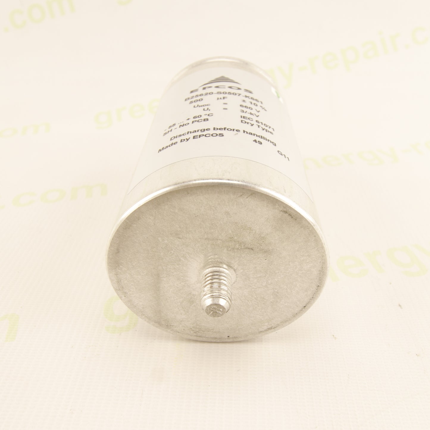 EPCOS B25620-S0507-K661 – 500 µF 660 V DC – Dry Type – IEC 61071