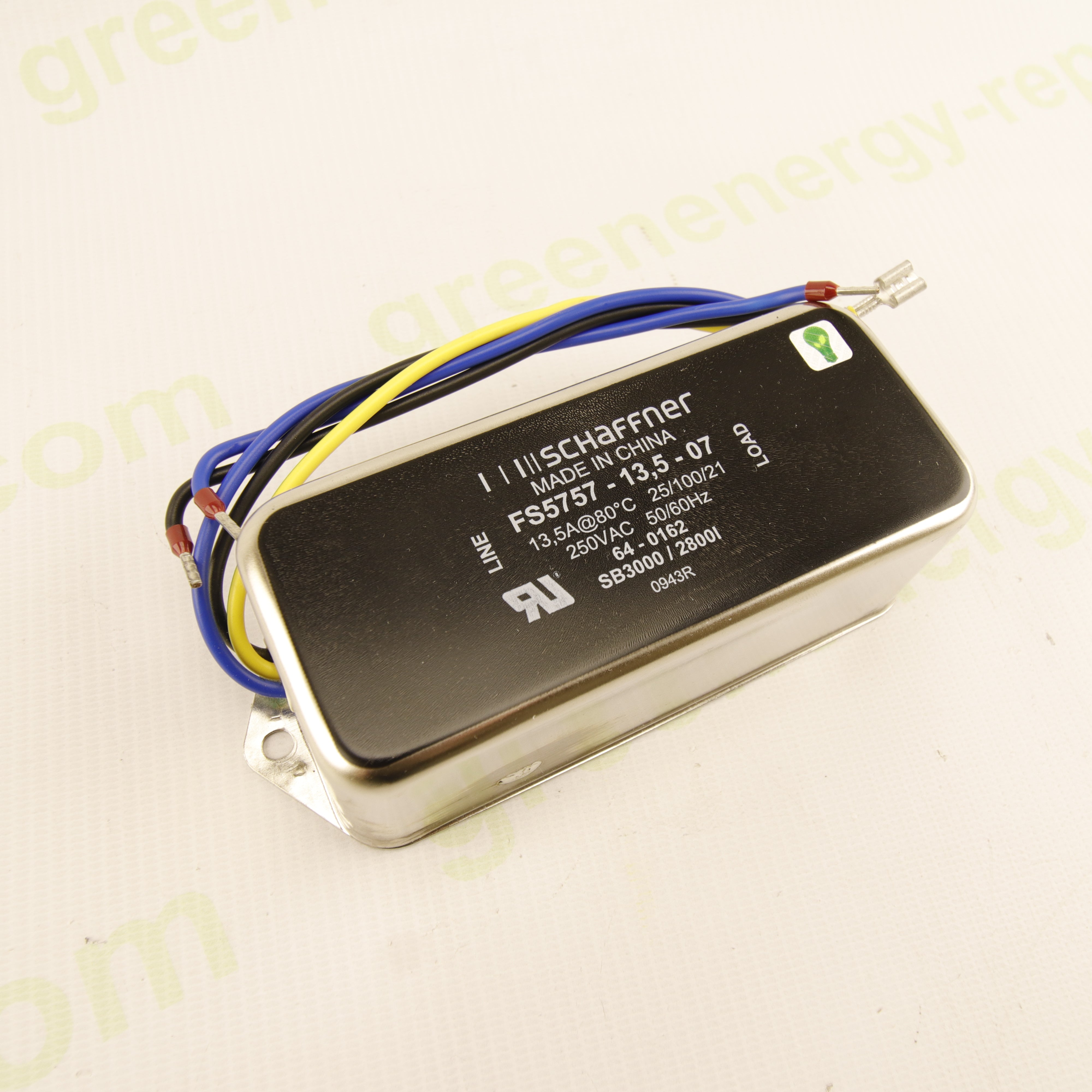 Schaffner FS5757-13.5-07 Single-Phase EMI/RFI Filter 250VAC 13.5A for ...