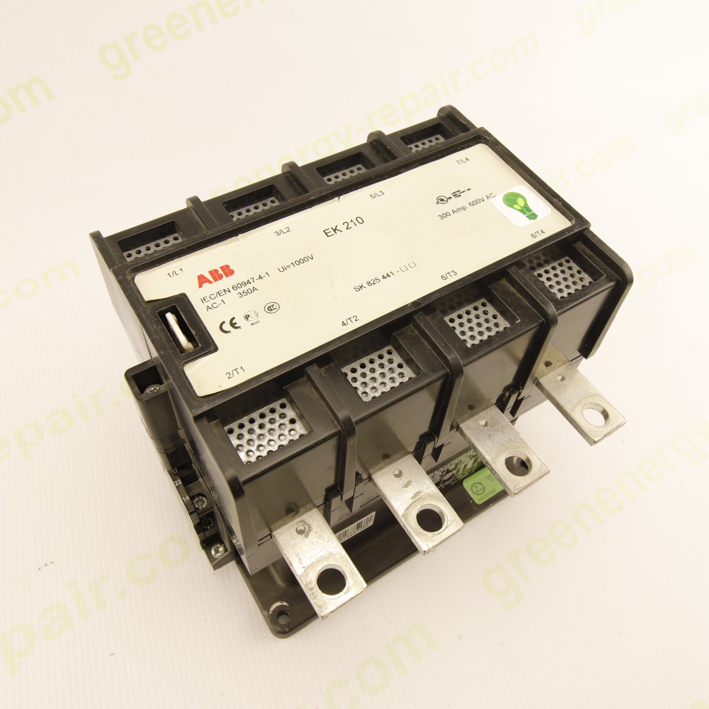 ABB EK210 Industrial Contactor 4-Pole 350A AC-1 Ui 1000V | SK825441 | With CAL16-11A Auxiliary Block