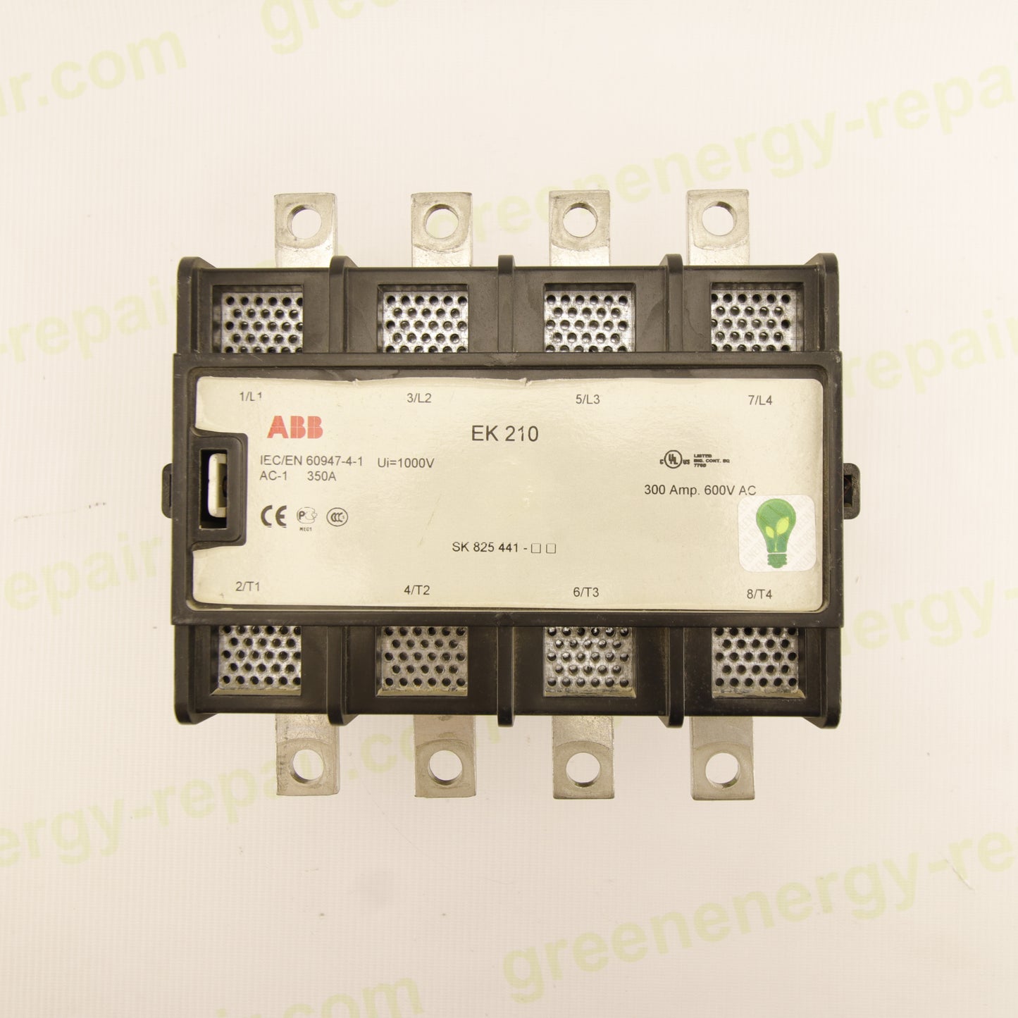 ABB EK210 Industrial Contactor 4-Pole 350A AC-1 Ui 1000V | SK825441 | With CAL16-11A Auxiliary Block