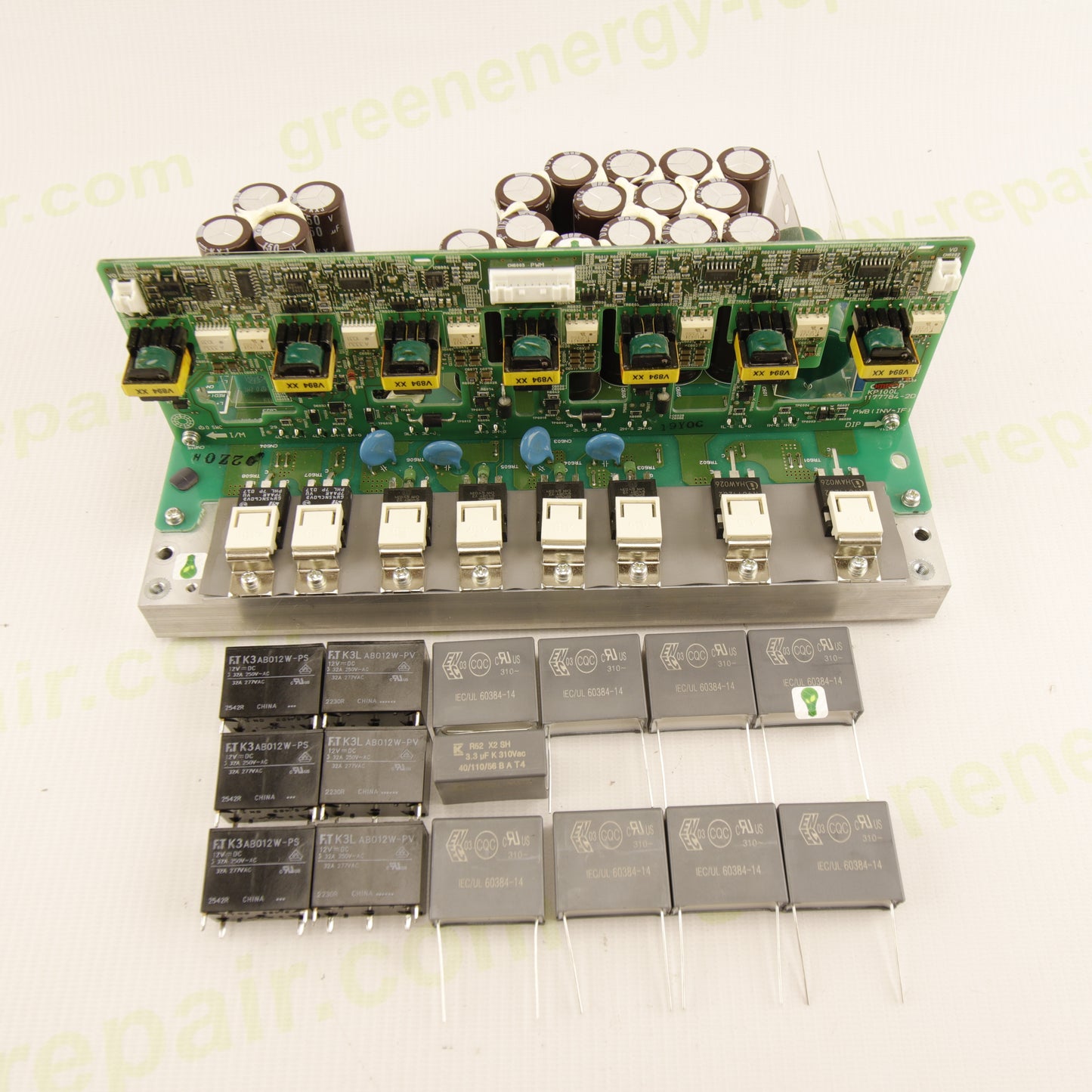 OMRON KP100L AC Power Board with E5-1 Error Repair Kit – AC Power Board for OMRON KP100L / KP125L / KP150L Photovoltaic Inverters