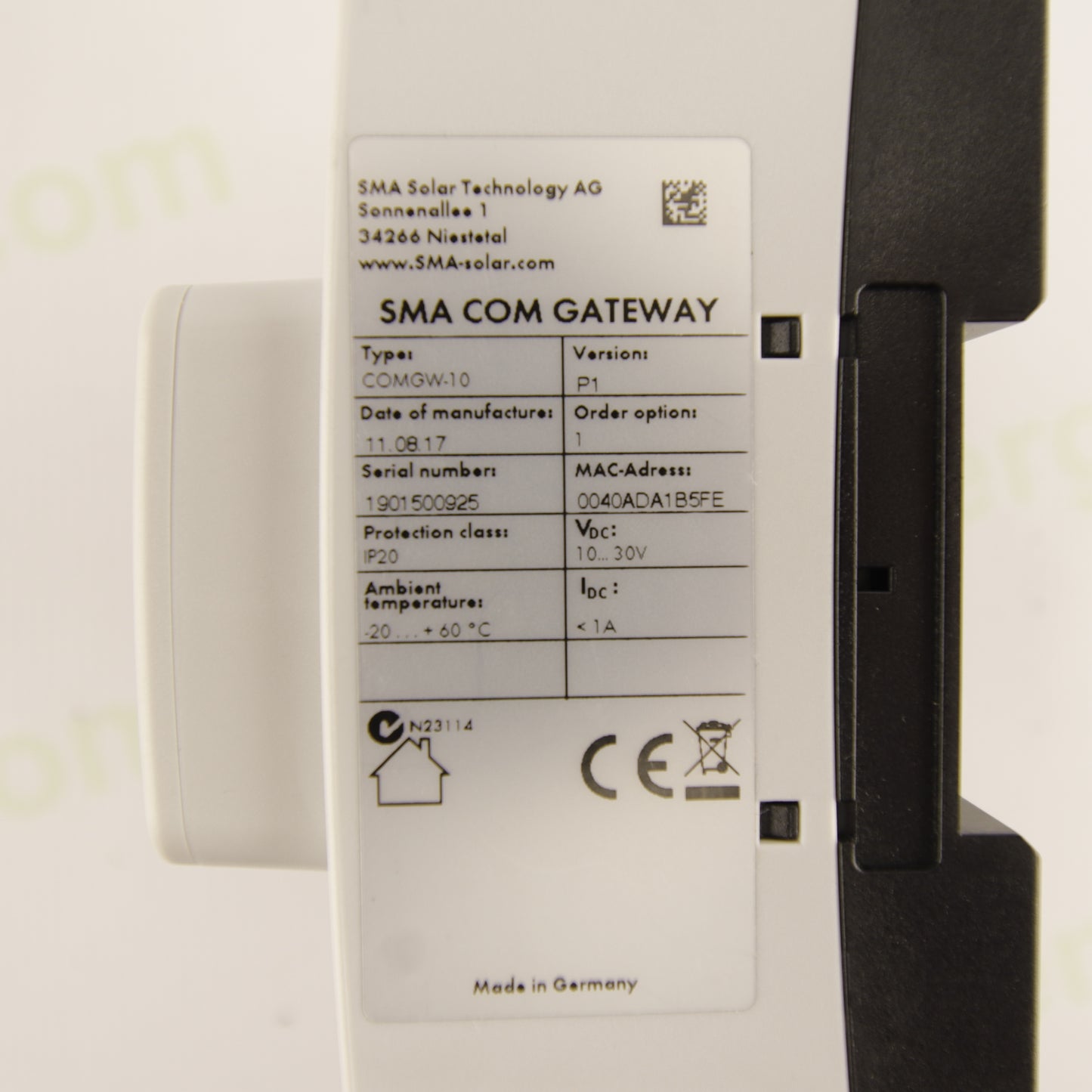 SMA COM Gateway COMGW-10 Communication Gateway & Data Logger for SMA Photovoltaic Inverters – PV Plant Monitoring and Communication Module