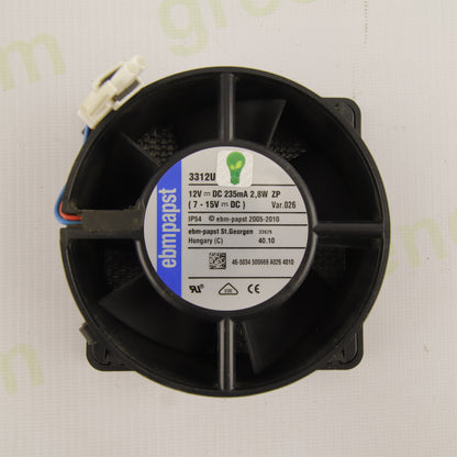 EBM-PAPST 3312U Axial Cooling Fan 12VDC 235mA 2.8W IP54 for Photovoltaic Inverters and Industrial Applications