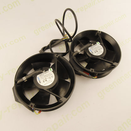 EBM-PAPST W2E143-AB09-01 Cooling Fan Kit (2 Fans) 230VAC 24/30W for Photovoltaic Inverters and Industrial Applications
