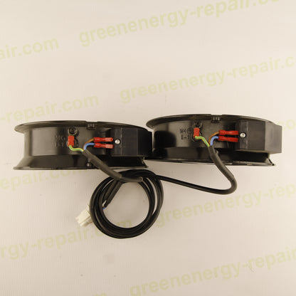 EBM-PAPST W2E143-AB09-01 Cooling Fan Kit (2 Fans) 230VAC 24/30W for Photovoltaic Inverters and Industrial Applications