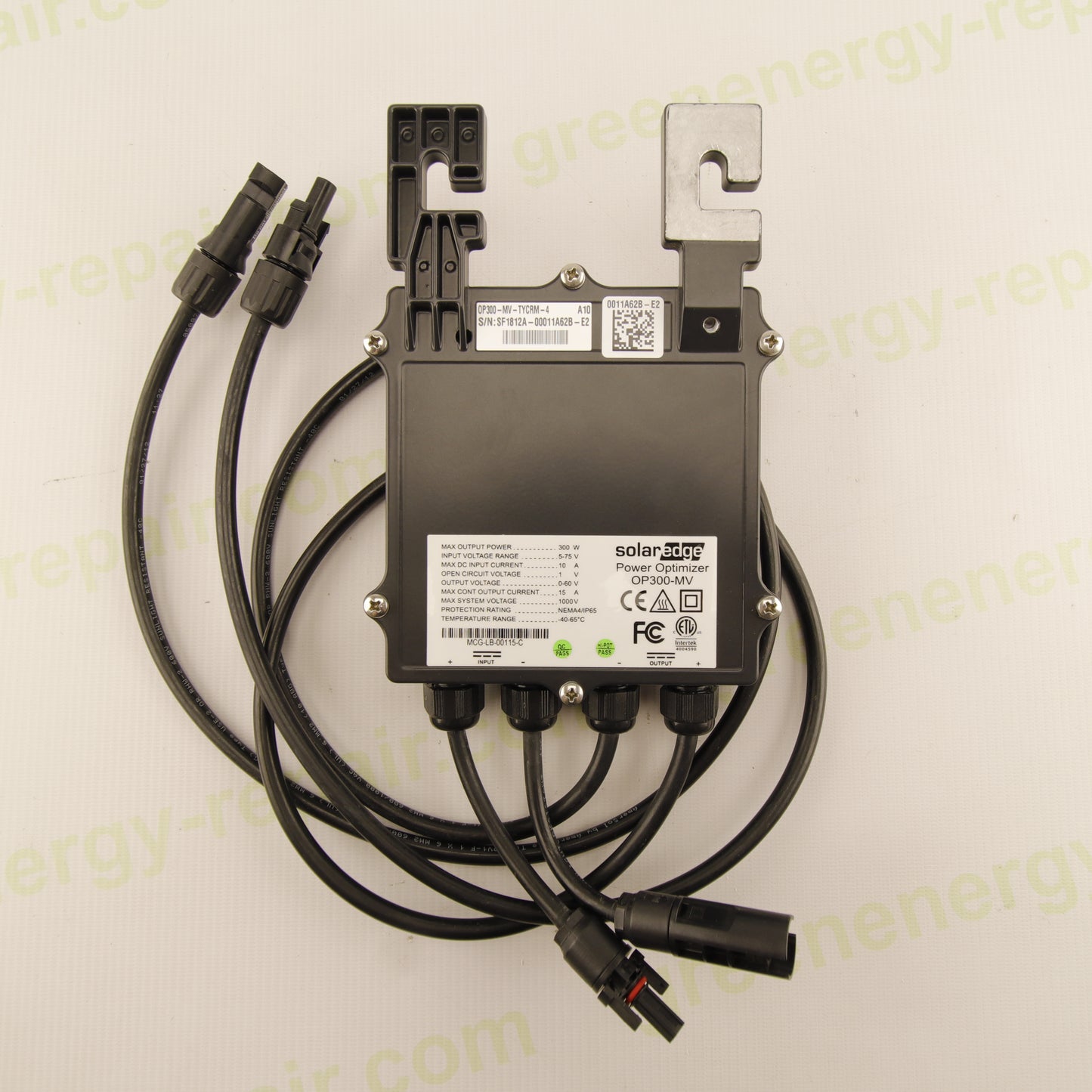 SolarEdge OP300-MV Power Optimizer 300W 5–75V 10A IP65 for Photovoltaic Modules