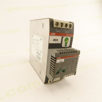 ABB CP-A RU with CP-A CM Monitoring Module – 10-40VDC 40A Industrial Redundancy Unit for DIN Rail Power Supplies