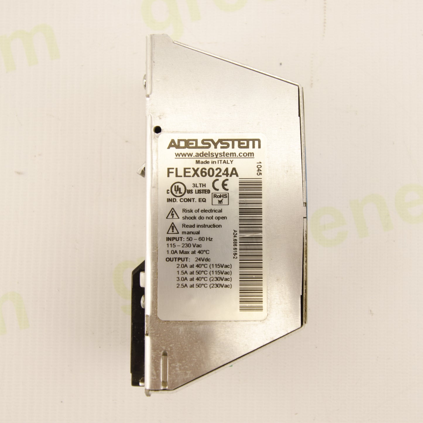 Adelsystem FLEX6024A 24VDC 72W 3A DIN Rail Power Supply – Industrial AC/DC Power Supply 115-230VAC