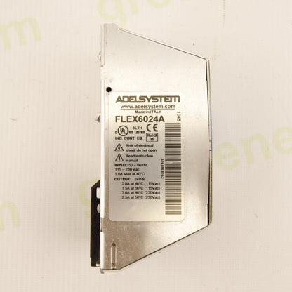 Adelsystem FLEX6024A 24VDC 72W 3A DIN Rail Power Supply – Industrial AC/DC Power Supply 115-230VAC