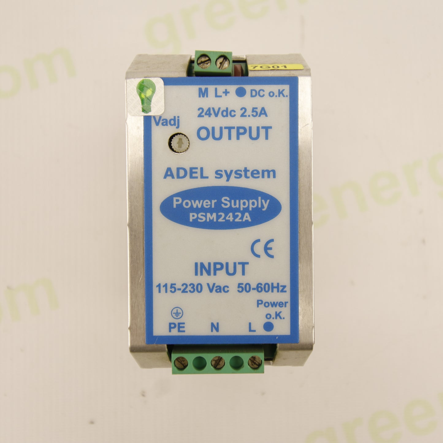 ADELSYSTEM PSM242A Industrial Switching Power Supply – 24V DC 2.5A 60W DIN Rail AC/DC Power Supply