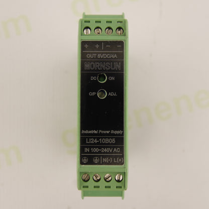 MORNSUN LI24-10B05 | DIN Rail AC/DC Power Supply | 5 VDC | 4 A | 24 W Series | Industrial Automation