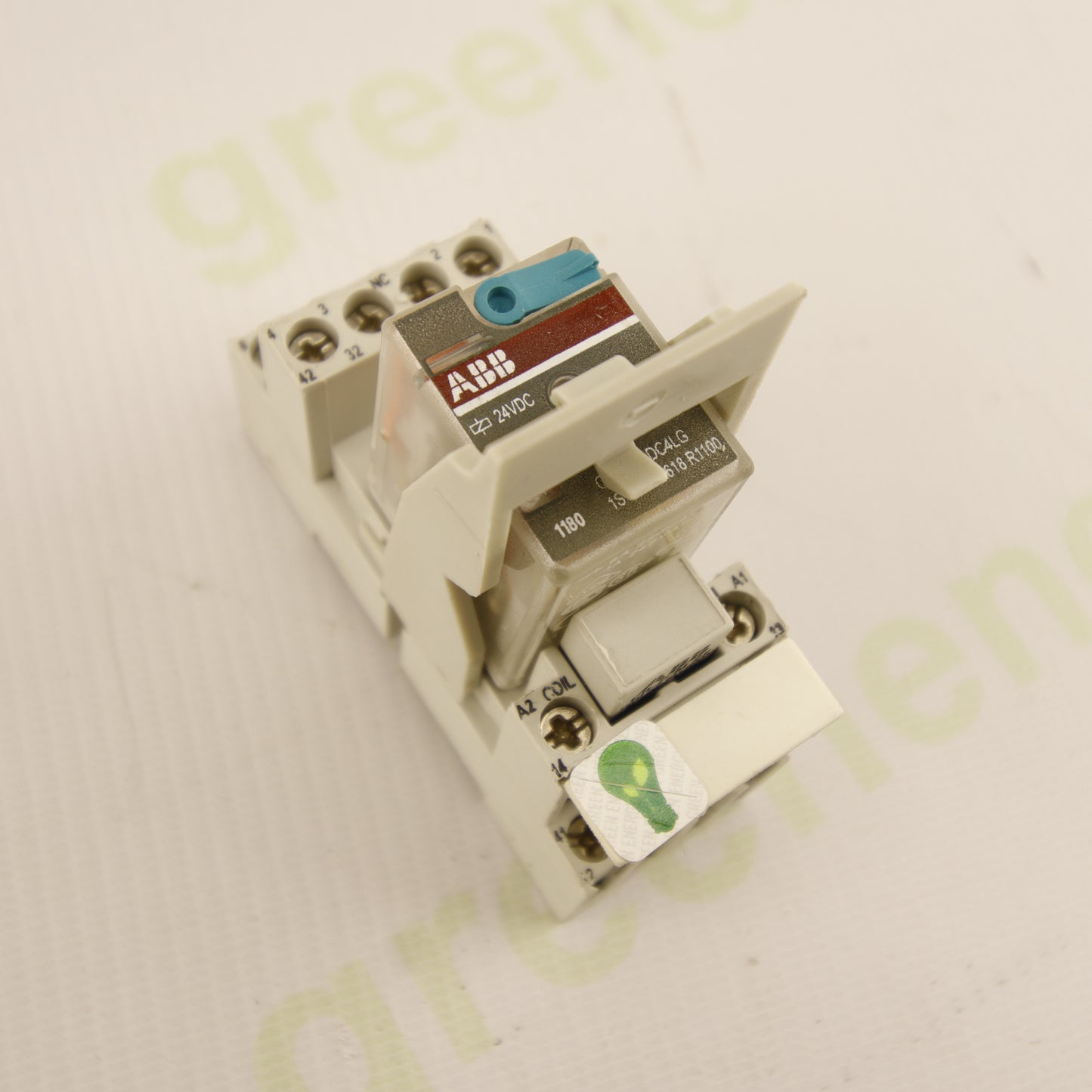 ABB CR-M4SS with CR-P/M 22 24VDC Interface Relay and CR-M4SS Socket Base 4 Changeover Contacts for DIN Rail