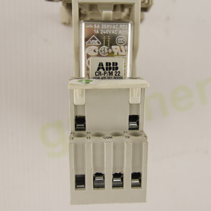ABB CR-M4SS with CR-P/M 22 24VDC Interface Relay and CR-M4SS Socket Base 4 Changeover Contacts for DIN Rail