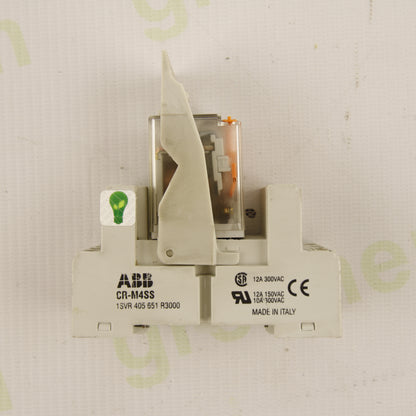 ABB CR-M4SS 1SVR405651R3000 with 110VAC Interface Relay 4 Changeover Contacts for DIN Rail