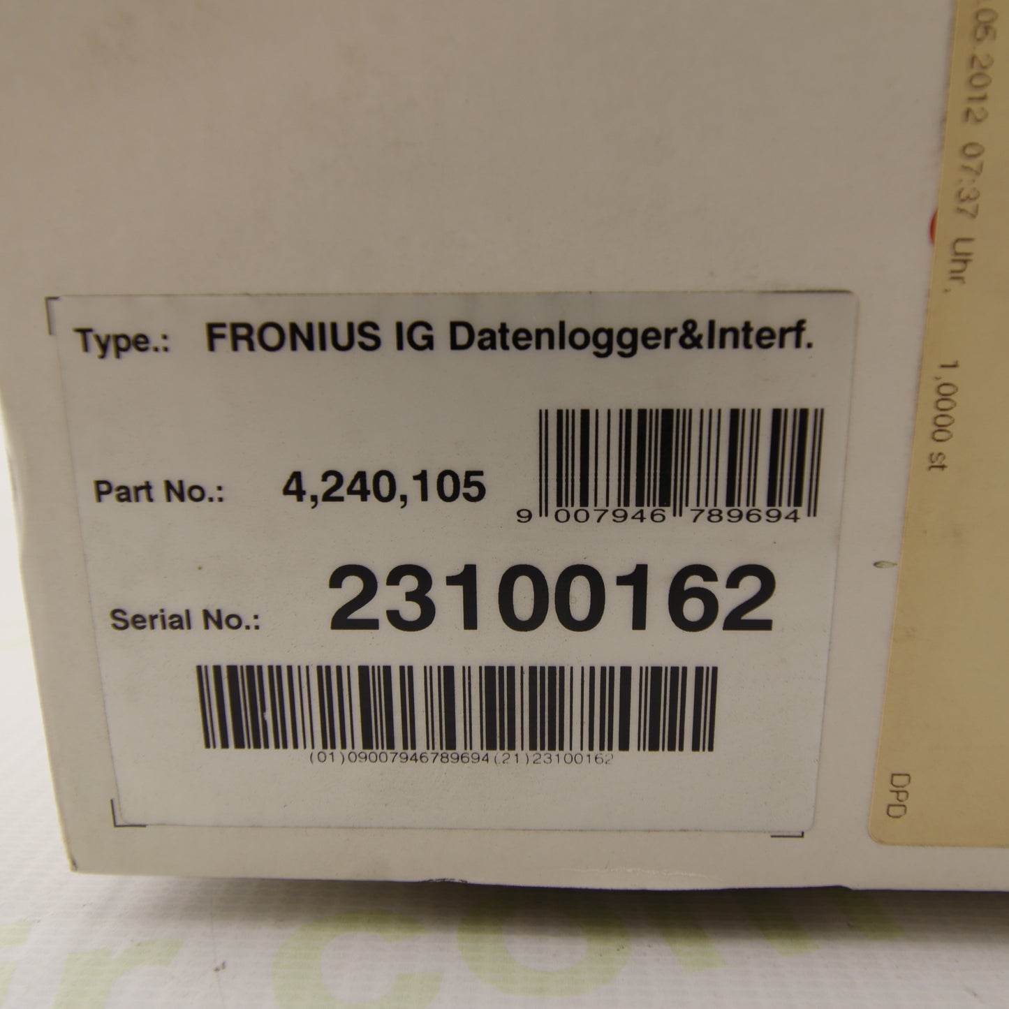 Fronius IG Datalogger & Interface P/N 4,240,105 – Data Logger and RS232/USB Communication Interface for Fronius IG Photovoltaic Inverters – 12VDC Power Supply IP20