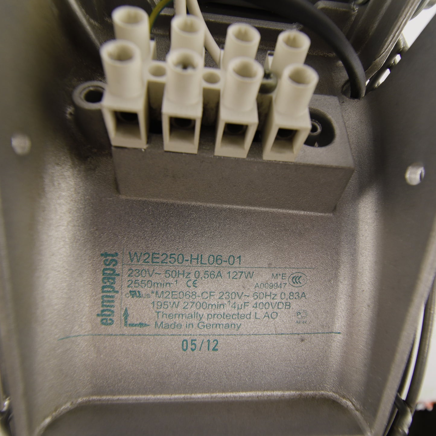 ebm-papst W2E250-HL06-01 Axial Fan | 230V AC, 127W | Made in Germany