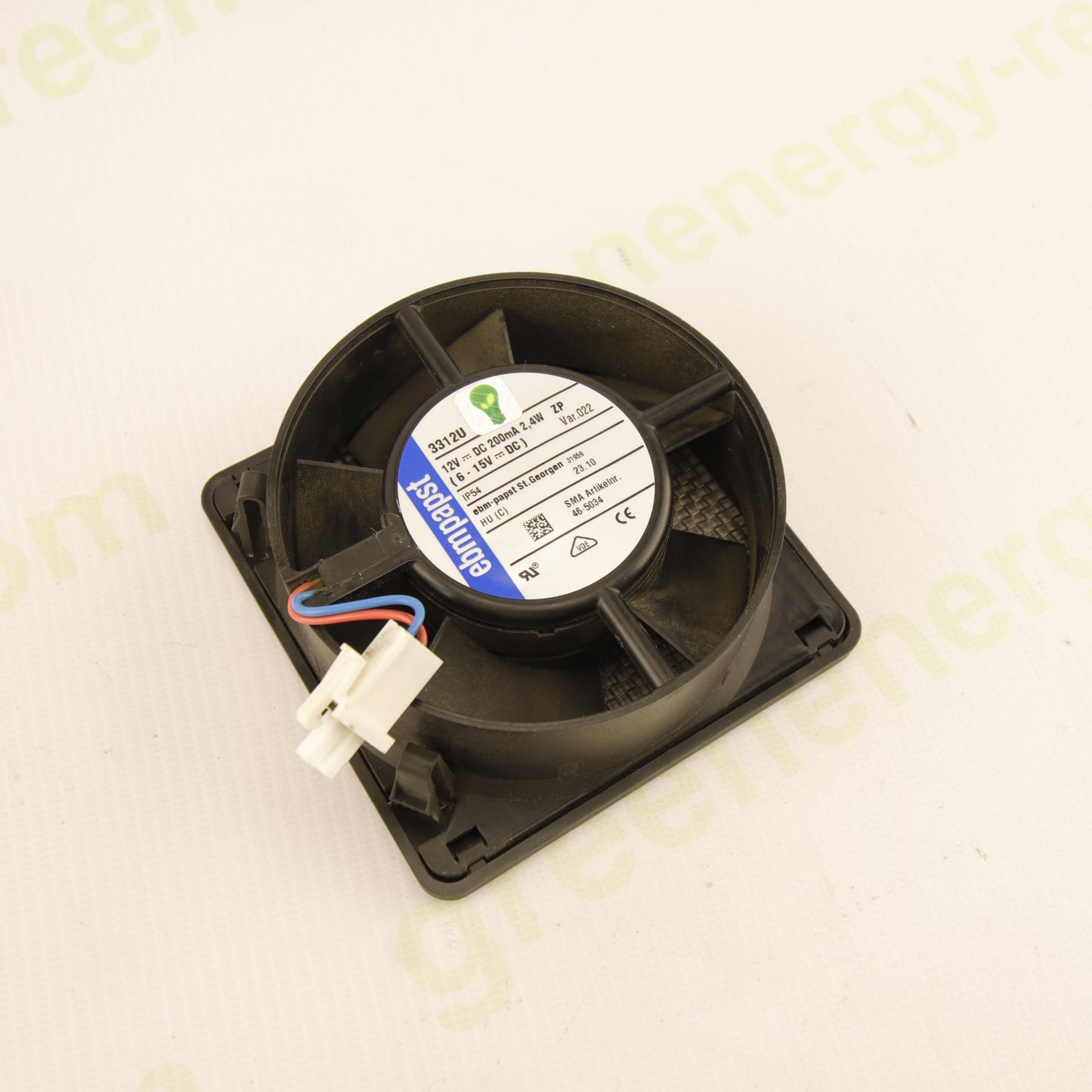 ebm-papst 3312U 12V DC Axial Cooling Fan 2.4W 200mA IP54 SMA 46-5034 Industrial Ventilation