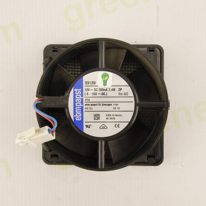 ebm-papst 3312U 12V DC Axial Cooling Fan 2.4W 200mA IP54 SMA 46-5034 Industrial Ventilation