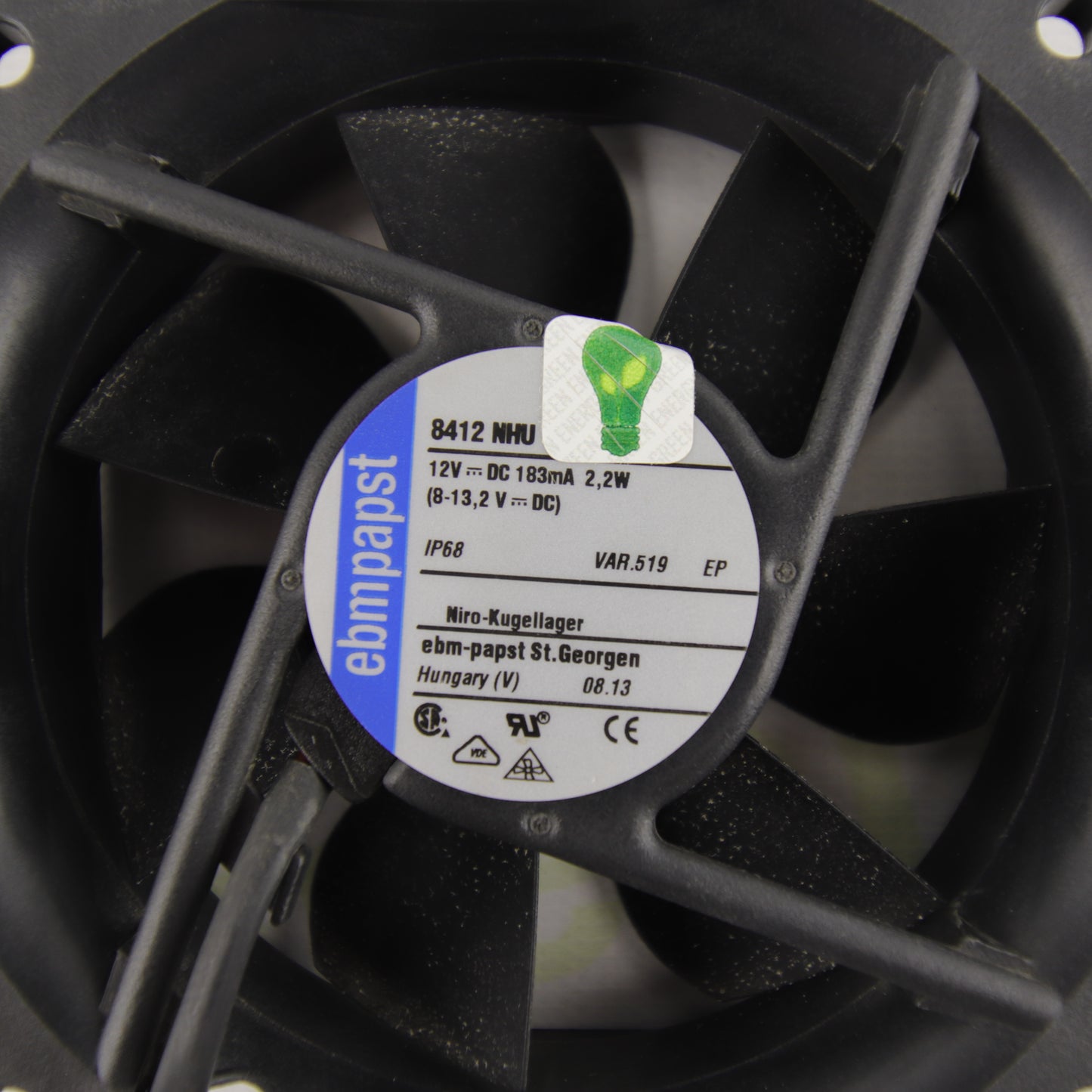 ebm-papst 8412 NHU Axial Cooling Fan | 12V DC | 2.2W | IP54