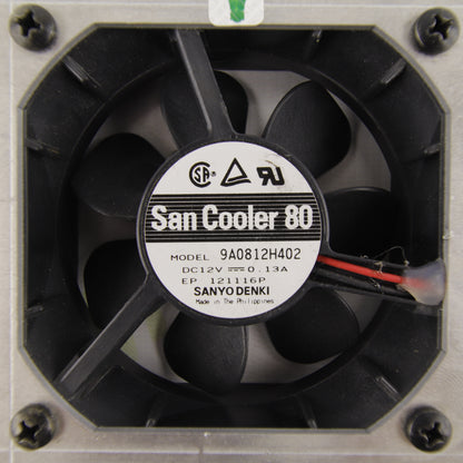 Sanyo Denki San Cooler 80 | Model 9A0812H402 | 12V DC | 0.13A