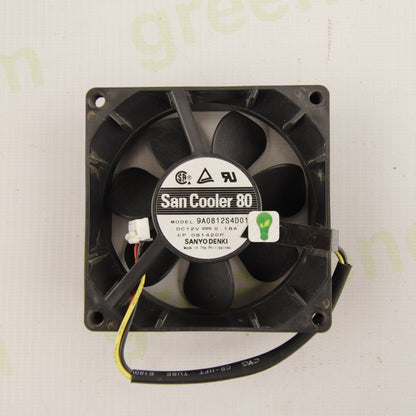 Sanyo Denki San Cooler 80 | 9A0812S4D01 | 80mm Cooling Fan | 12V DC | 0.18A