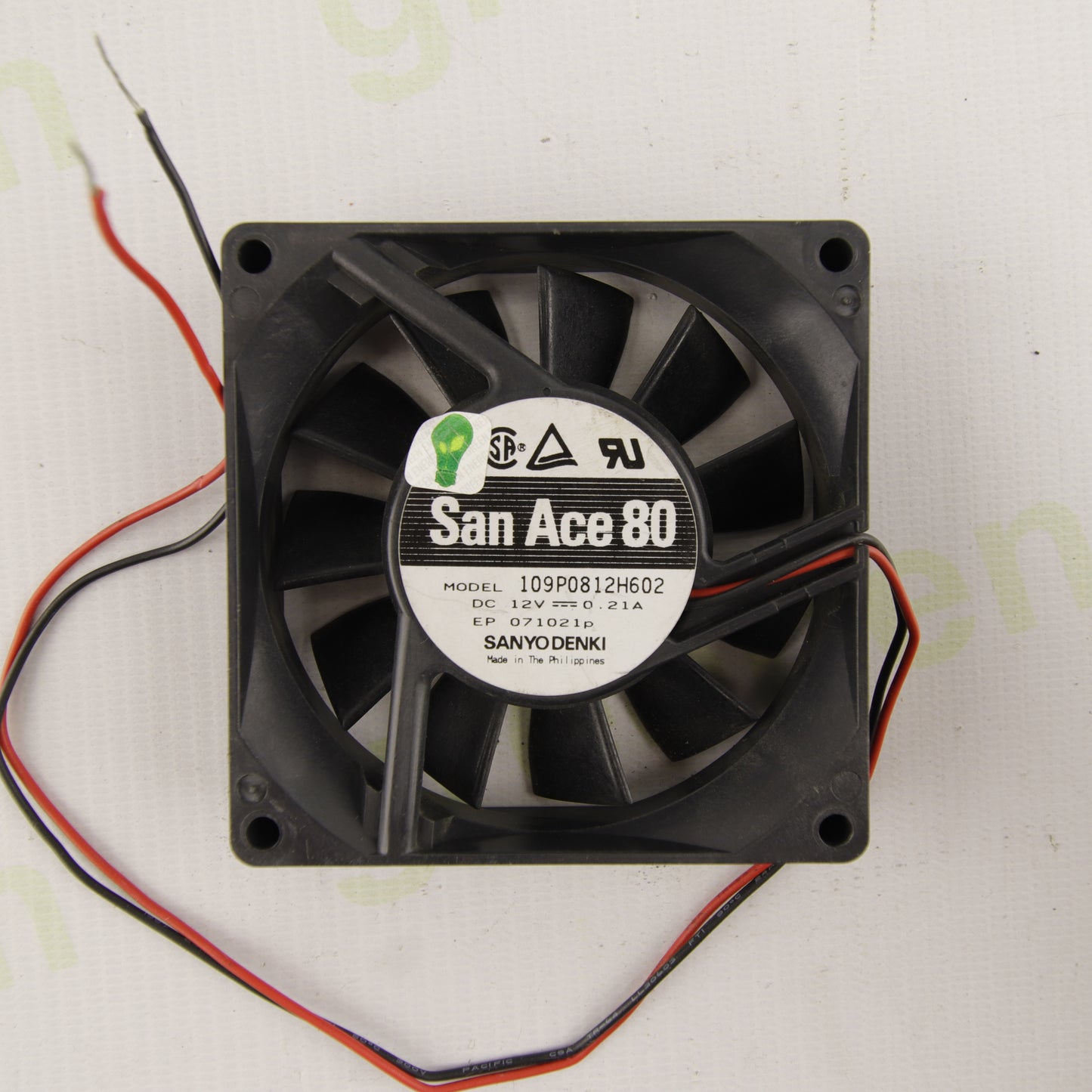 Sanyo Denki San Ace 80 Fan 109P0812H602 | 80mm | 12V DC | 0.21A
