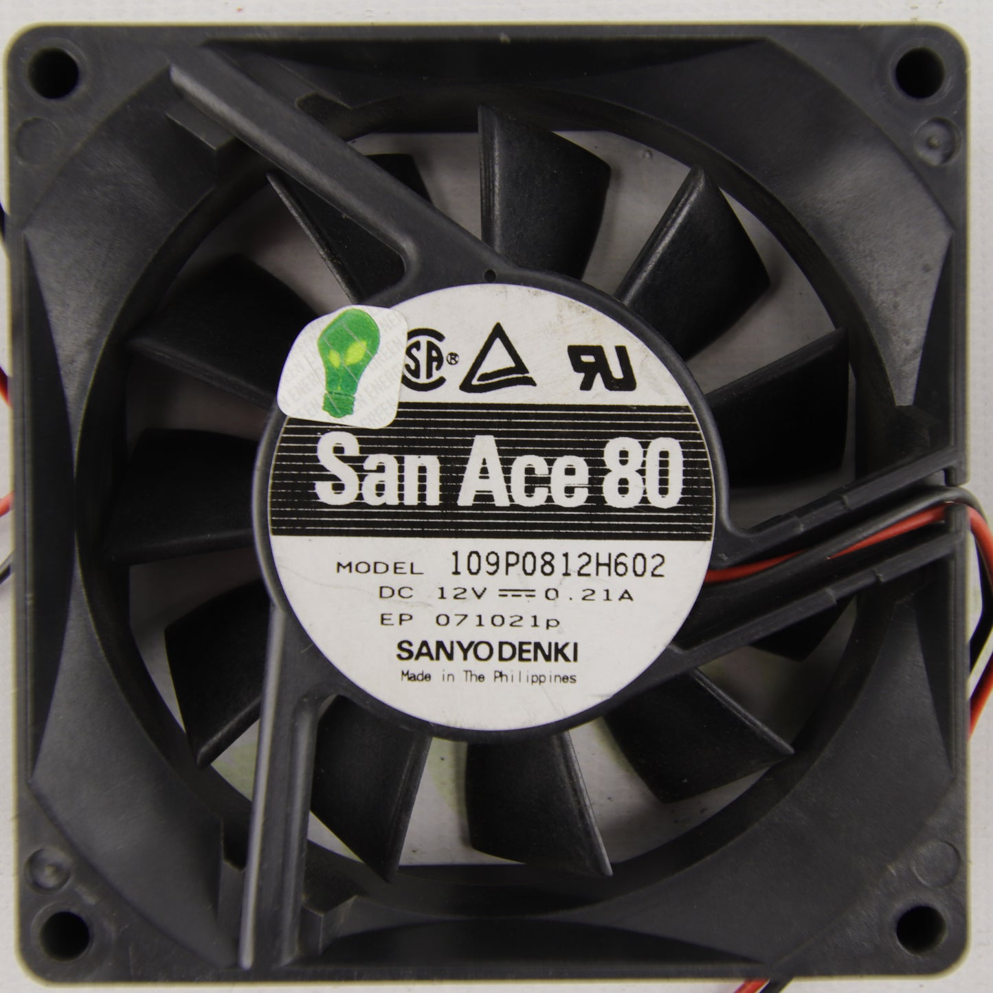 Sanyo Denki San Ace 80 Fan 109P0812H602 | 80mm | 12V DC | 0.21A