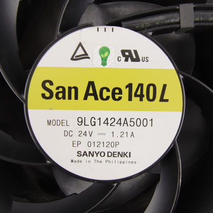 Sanyo Denki San Ace 140L 9LG1424A5001 High-Performance DC Fan | 140mm | 24V DC | 1.21A
