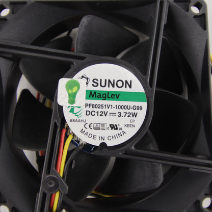 SUNON MagLev PF80251V1-1000U-G99 | 80 mm Axial Cooling Fan | 12 VDC | 3.72 W | 3-Wire | Industrial Cooling
