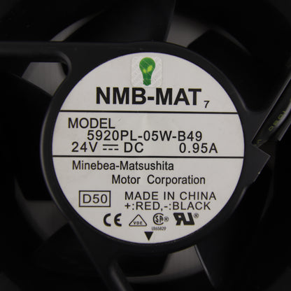 NMB-MAT Minebea 2 pcs 4715KL-05W-B39 + 5920PL-05W-B49 Industrial Axial Cooling Fans 24 VDC for Photovoltaic Inverters, UPS Systems, and Power Converters