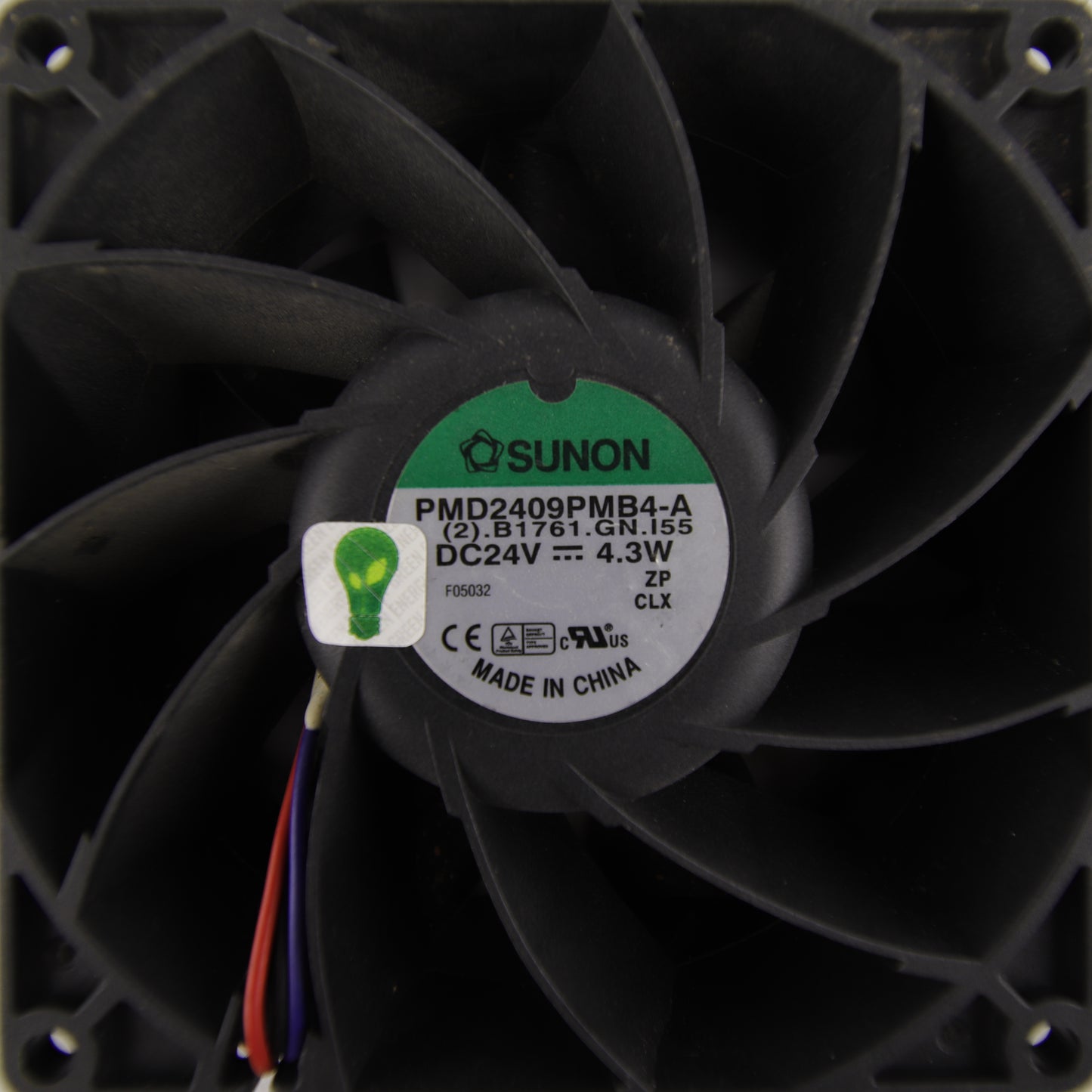 SUNON PMD2409PMB4-A (2).B1761.GN.I55 Axial Cooling Fan 24 VDC 4.3 W for Industrial Photovoltaic Inverters