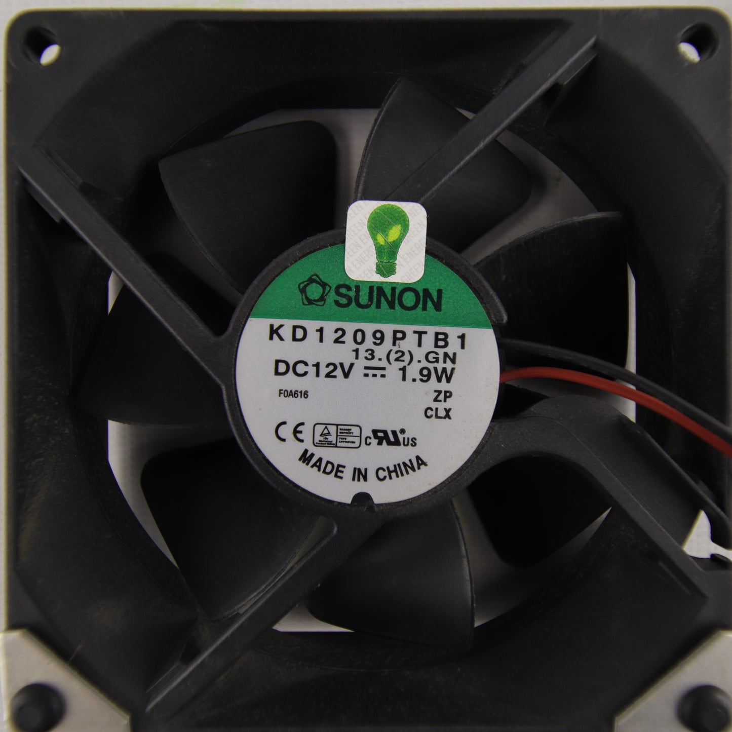 SUNON KD1209PTB1 13.(2).GN Axial Cooling Fan 12 VDC 1.9 W for Photovoltaic Inverters and Industrial Applications