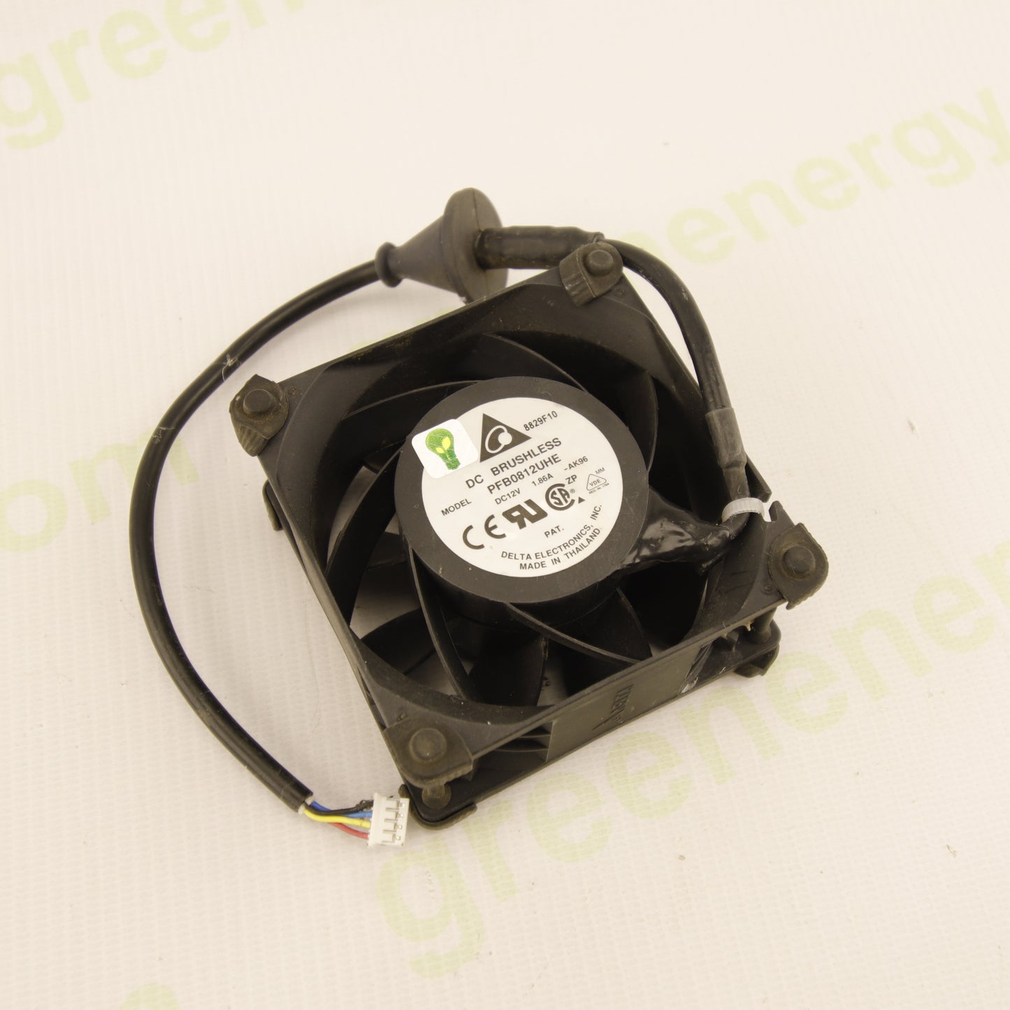 Delta Electronics PFB0812UHE | 80 × 80 × 38 mm High-Performance Axial Cooling Fan | 12 VDC | 1.86 A | 4-Wire PWM | Brushless