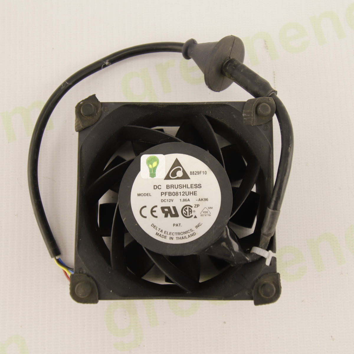 Delta Electronics PFB0812UHE | 80 × 80 × 38 mm High-Performance Axial Cooling Fan | 12 VDC | 1.86 A | 4-Wire PWM | Brushless