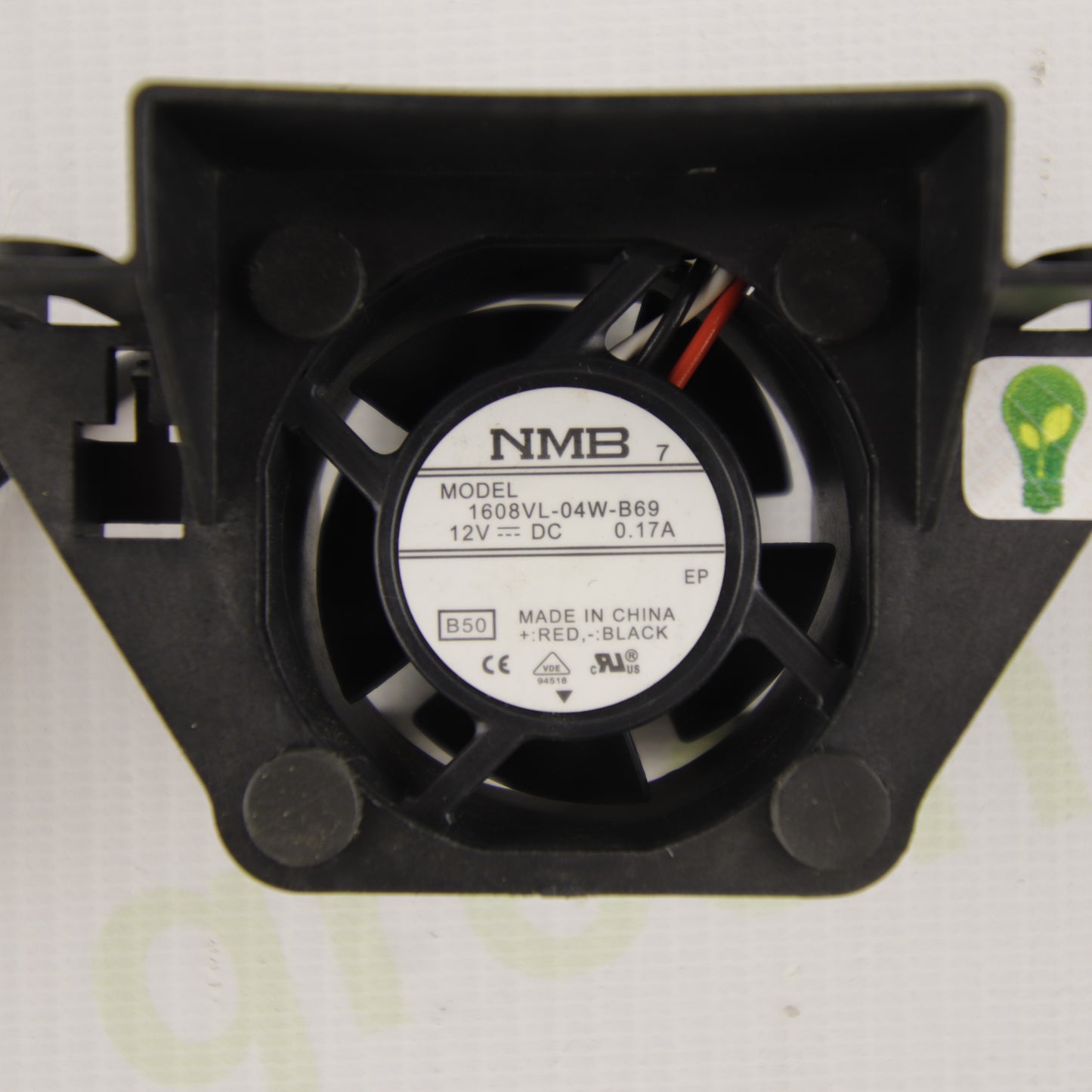 NMB 1608VL-04W-B69 | 12 VDC Brushless Cooling Fan | Original Mounting Bracket | Industrial Cooling