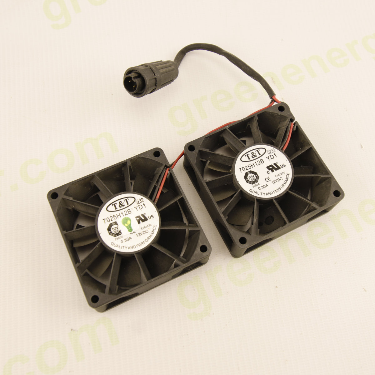 T&T 7025H12B YD1 Dual Fan Cooling Set | 70x70x25mm | 12V DC | 0.30A per Fan
