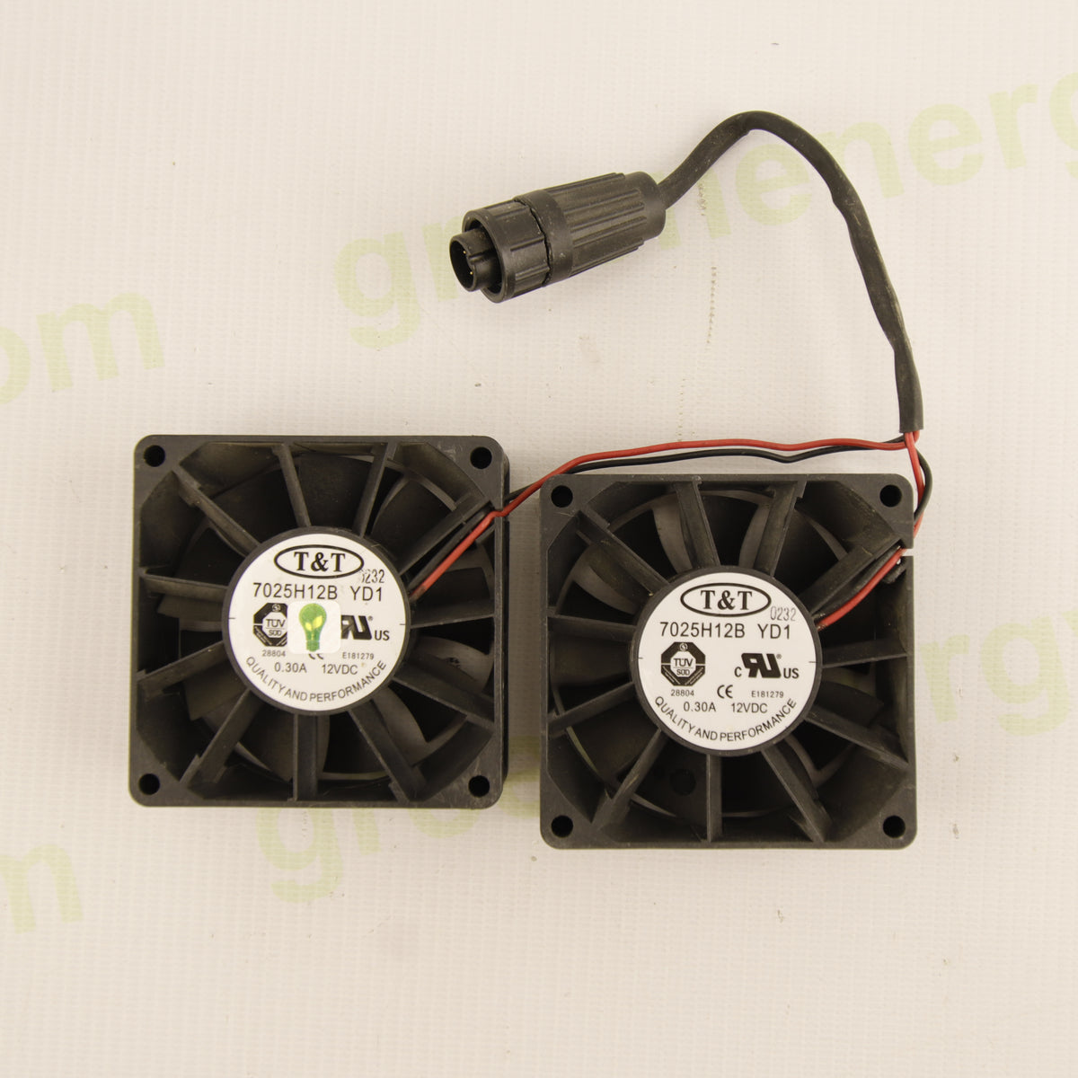 T&T 7025H12B YD1 Dual Fan Cooling Set | 70x70x25mm | 12V DC | 0.30A per Fan