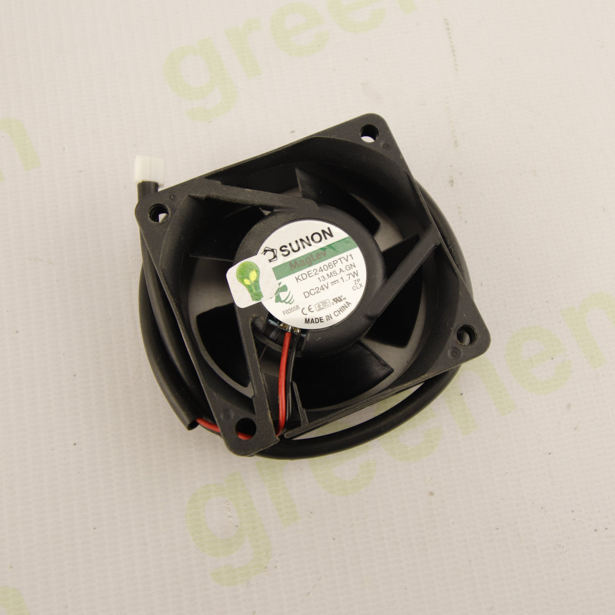 SUNON KDE2406PTV1 13.MS.A.GN | 60 × 60 × 25 mm Axial Cooling Fan | 24 VDC | 1.7 W | 2-Wire | MagLev/VAPO | Industrial Cooling