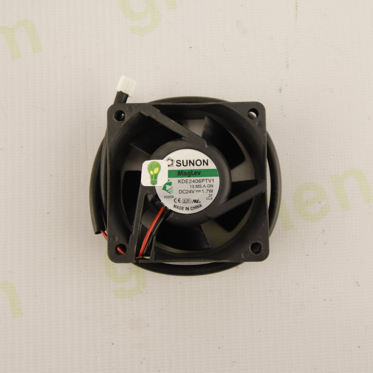 SUNON KDE2406PTV1 13.MS.A.GN | 60 × 60 × 25 mm Axial Cooling Fan | 24 VDC | 1.7 W | 2-Wire | MagLev/VAPO | Industrial Cooling