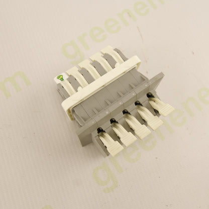 WAGO 828 Feed-Through Lever Terminal Block | 5-Pole | Double-Sided | Up to 10 mm² Conductors | 41 A | 11.5 mm Pitch | CAGE CLAMP