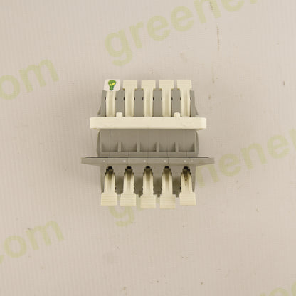 WAGO 828 Feed-Through Lever Terminal Block | 5-Pole | Double-Sided | Up to 10 mm² Conductors | 41 A | 11.5 mm Pitch | CAGE CLAMP